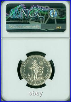 1951 South Africa Shilling Ngc Pf67 Pq Cameo 2nd Finest Graded Mac Spotless