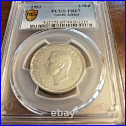 1951 South African 2 Shillings PR 67