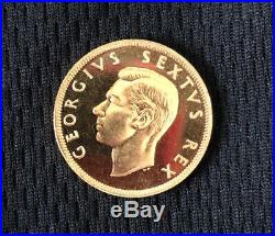 1952 SOUTH AFRICA GOLD 1 Pound George VI COIN PROOF WILL GRADE HIGH