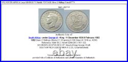 1952 SOUTH AFRICA Large GEORGE VI Shields VINTAGE Silver 2 Shillings Coin i85774