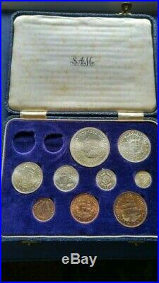 1952 SOUTH AFRICA Proof Set of 9 Coins in Original Box