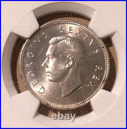 1952 SOUTH AFRICA TWO SHILLINGS NGC MS 64 Silver