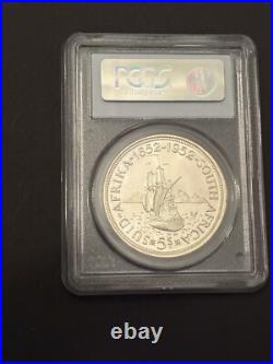 1952 Silver South Africa 5 Shillings Capetown Founding Coin Pcgs Proof 66
