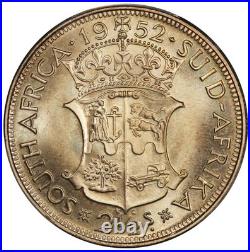 1952 South Africa 2 1/2 2.5 Shillings Proof Silver Coin PCGS PR 67 KM #39.2