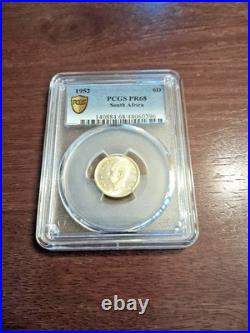 1952 South Africa 6 Pence PCGS PR68