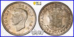 1952 South Africa Proof 2 1/2 Shilling PCGS PR67 Toned Foreign World Coin