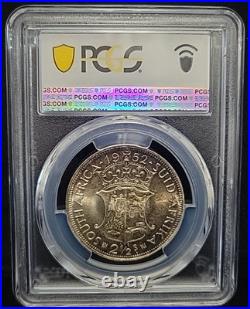 1952 South Africa Proof 2 1/2 Shilling PCGS PR67 Toned Foreign World Coin