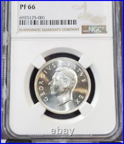 1952 South Africa Silver 2 Shillings Ngc Pf 66 Beautiful Gem Proof