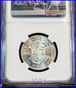 1952 South Africa Silver 2 Shillings Ngc Pf 67 Scarce Top Pop