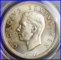 1952, South Africa (Union). Large Proof-Like Silver 5 Shillings Coin. PCGS PL66