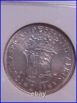 1953 SOUTH AFRICA 2.5S Shilling, NGC PF-65 Proof