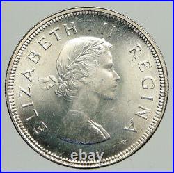 1953 SOUTH AFRICA UK Queen Elizabeth II OLD Silver 2 1/2 Shillings Coin i94186