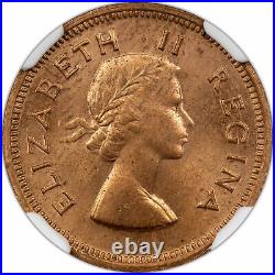 1953 South Africa 1/4 Penny Ngc Ms64rd #c
