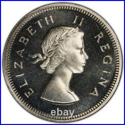 1953 South Africa 2 Shillings Proof Silver Coin PCGS PR 67 KM #50