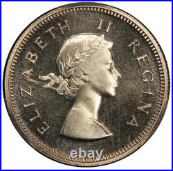1953 South Africa 2 Shillings Proof Silver Coin PCGS PR 67 KM #50