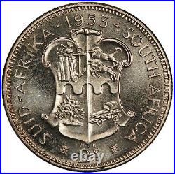 1953 South Africa 2 Shillings Silver Proof Coin PCGS PR 67 KM# 50