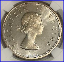 1953 South Africa 5 Shillings PL66 NGC