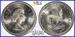 1953 South Africa 5 Shillings Prooflike Pcgs Pl66 Elizabeth II (03986)