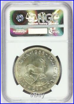 1953 South Africa 5 Shillings Prooflike Silver Coin NGC PL 67 KM# 52