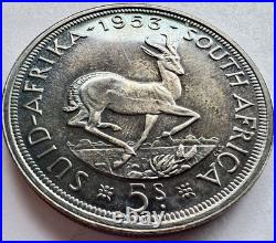 1953 South Africa Proof Set 8 Coins All Toned withCase 3 Pence Is Missing