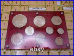 1953 South Africa Proof Set Elizabeth II Coronation Year 9 Coins Silver Crown 1953 South Africa Proof Set Elizabeth II Coronation Year 9 Coins Silver Crown