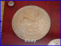 1953 South Africa Proof Set Elizabeth II Coronation Year 9 Coins Silver Crown