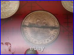 1953 South Africa Proof Set Elizabeth II Coronation Year 9 Coins Silver Crown
