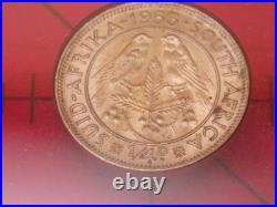 1953 South Africa Proof Set Elizabeth II Coronation Year 9 Coins Silver Crown