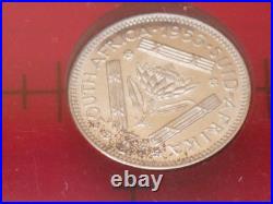 1953 South Africa Proof Set Elizabeth II Coronation Year 9 Coins Silver Crown