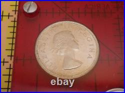 1953 South Africa Proof Set Elizabeth II Coronation Year 9 Coins Silver Crown
