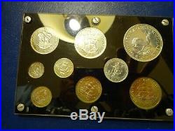 1954 Proof Set South Africa 9 coins