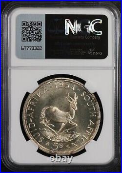 1954 South Africa 5S 5 Shillings NGC PL 66