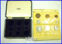1954 South Africa 9 Coin Proof Set with Original Presentation Case