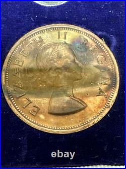 1955 South Africa Silver Proof Set With Original Velvet Box