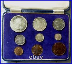1956 SOUTH AFRICA OFFICIAL PROOF SET (9) with 6 SILVER SAM BOX -EXTREMELY RARE