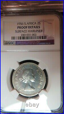 1956 South Africa 2 Shilling NGC Proof Details