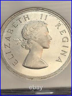 1957 South Africa 5 Shillings ANACS SS MS 68 TOP POP, None Higher