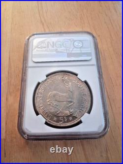 1957 South African 5 Shillings NGC PL 65