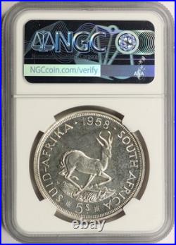 1958 S. Africa Silver 5 Shillings NGC PL66 Proof-Like 1958 S. Africa Silver 5 Shillings NGC PL66 Proof-Like