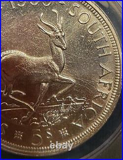 1959 South Africa 5 Shillings THE Key Date ANACS PL66 6K minted only 2200 PL