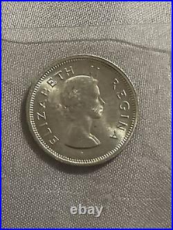 1959 South Africa 6 Pence Proof Elizabeth II RARE Coin (22051702C)
