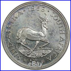 1959 South Africa Silver 5 Shillings PCGS PR67 POP 5 ONLY 2 HIGHER
