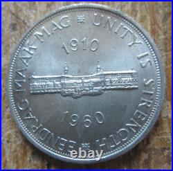 1960 Lot Of 3 South Africa 5 Shilling 50 Years Of The Union. 5 Silver 84.5 Grams
