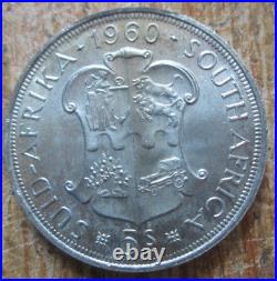1960 Lot Of 3 South Africa 5 Shilling 50 Years Of The Union. 5 Silver 84.5 Grams