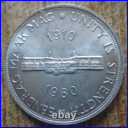 1960 Lot Of 3 South Africa 5 Shilling 50 Years Of The Union. 5 Silver 84.5 Grams