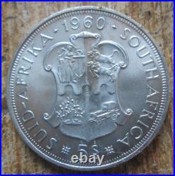 1960 Lot Of 3 South Africa 5 Shilling 50 Years Of The Union. 5 Silver 84.5 Grams