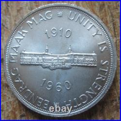 1960 Lot Of 3 South Africa 5 Shilling 50 Years Of The Union. 5 Silver 84.5 Grams