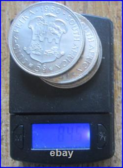 1960 Lot Of 3 South Africa 5 Shilling 50 Years Of The Union. 5 Silver 84.5 Grams
