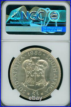 1960 South Africa 5 Shillings Ngc Pl67 Pq Finest Grade Mac Spotless