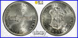 1960 South Africa 5 Shillings Silver Coin Pcgs Ms63
